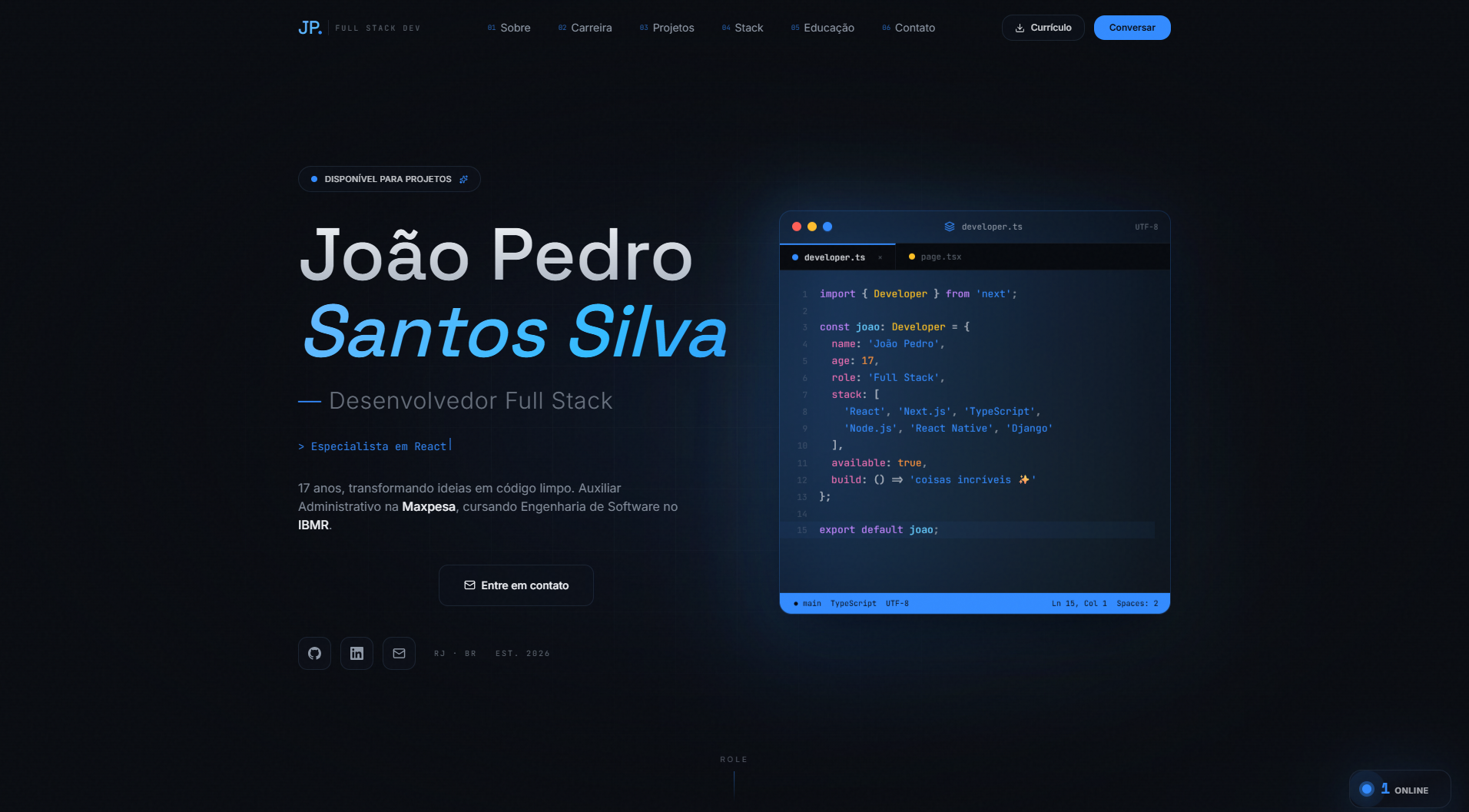 João Pedro — Portfólio